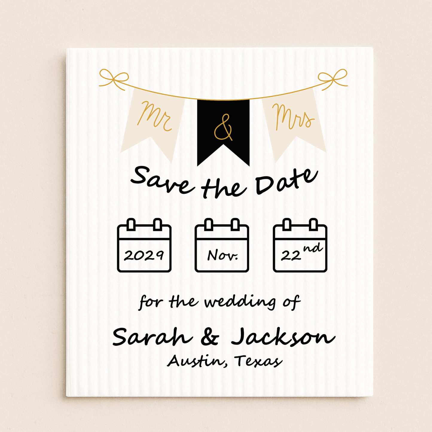 25 x SAVE THE DATES - any color