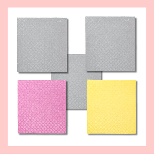 SOLID MULTI COLOR ~ Swedish Dishcloth Set of 5